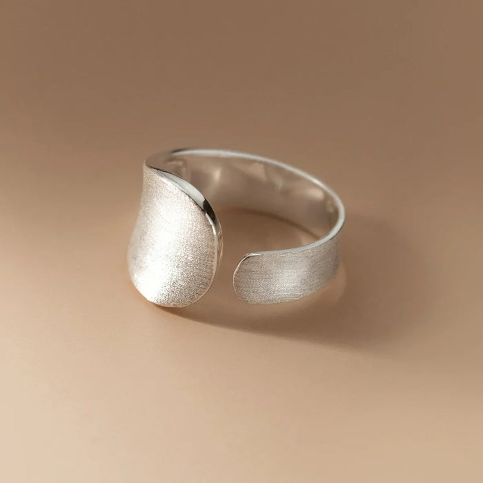 Verstellbarer Ring aus 925er Sterlingsilber, schlicht