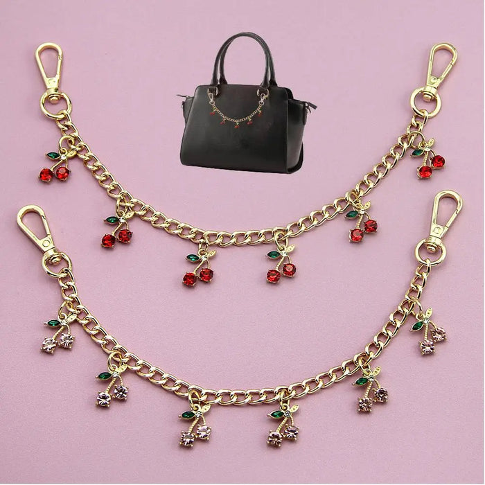 Niedlicher Taschenanhänger, Ketten-Accessoire, goldfarben