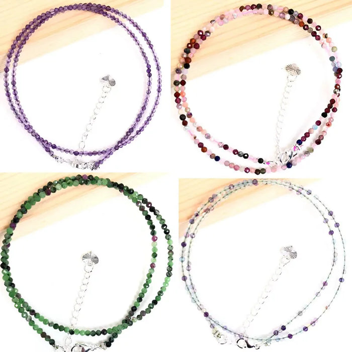Schmuckset Halskette & Armband mit Kristallperlen