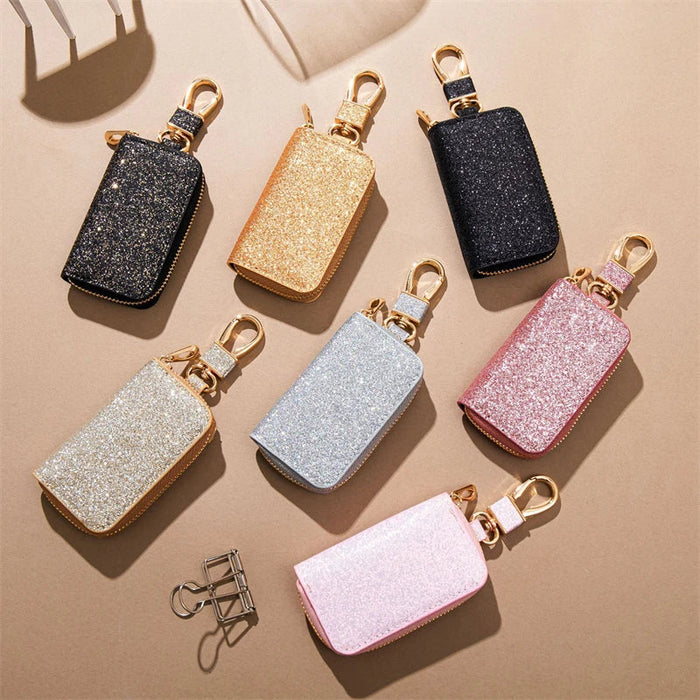 Pendentif à paillettes élégant, petite pochette de rangement