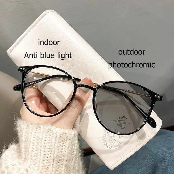 Sonnenbrille, rund mit Fassung aus Kunststoff für Damen