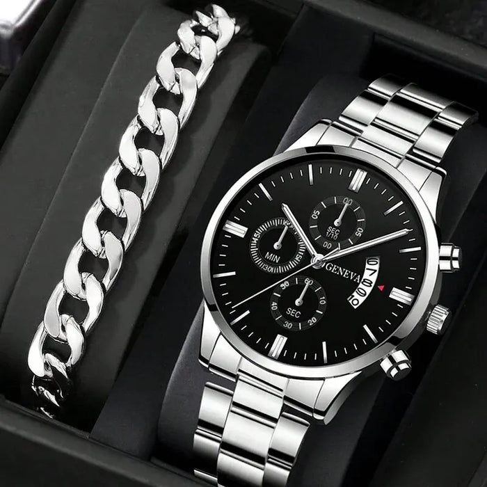 DEYROS Herren Uhr – Quarzuhr mit Datumsanzeige